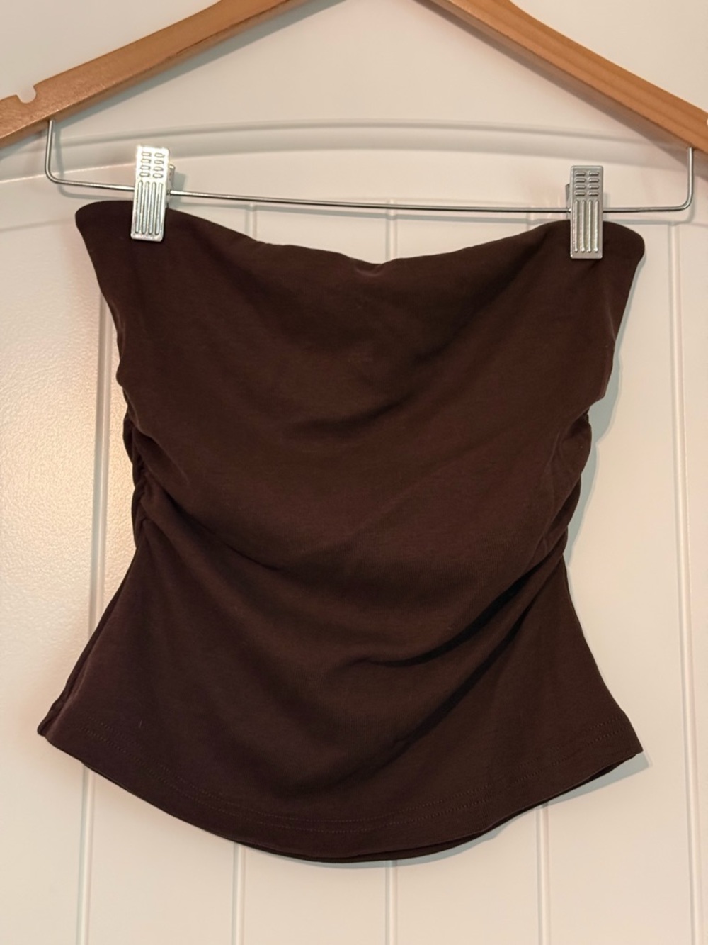Tiger Mist Brown Strapless Tube Camisole